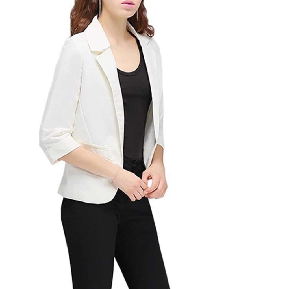 NWT Women’s White Blazer - Fitted, Sporty